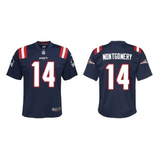 Youth New England Patriots Ty Montgomery Navy Game Jersey