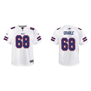 Youth Bills Tylan Grable White Game Jersey