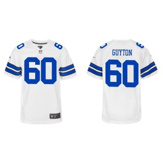 Youth Cowboys Tyler Guyton White Game Jersey