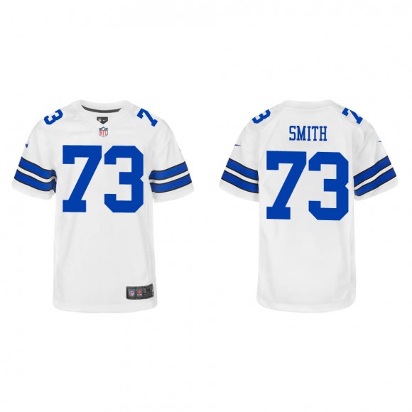 Youth Cowboys Tyler Smith White 2022 NFL Draft Game Jersey