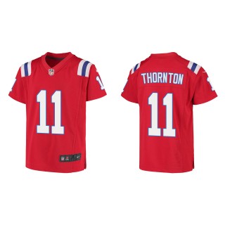 Youth New England Patriots Tyquan Thornton Red Game Jersey