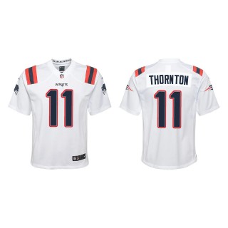 Youth New England Patriots Tyquan Thornton White Game Jersey