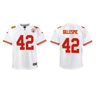 Youth Chiefs Tyree Gillespie White Game Jersey