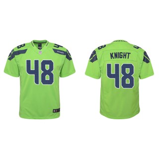 Youth Seahawks Tyrice Knight Green Alternate Game Jersey