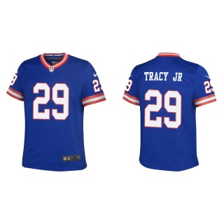 Youth Giants Tyrone Tracy Jr. Royal Classic Game Jersey