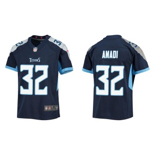 Youth Tennessee Titans Ugo Amadi Navy Game Jersey
