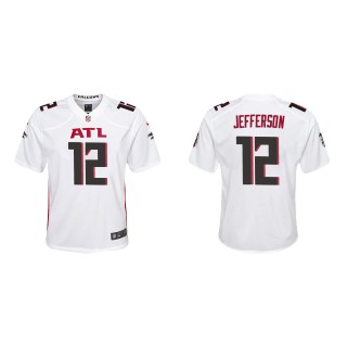 Youth Falcons Van Jefferson White Game Jersey