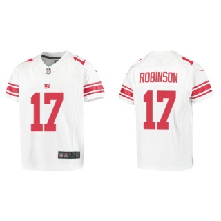 Youth Wan'Dale Robinson New York Giants White Game Jersey