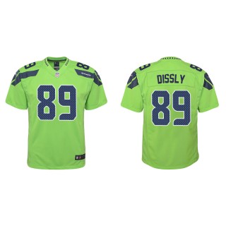 Youth Will Dissly Seattle Seahawks Green Alternate Game Jersey