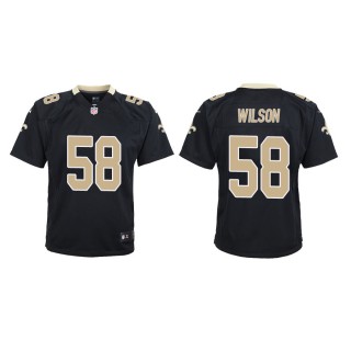 Youth New Orleans Saints Wilson Black Game Jersey