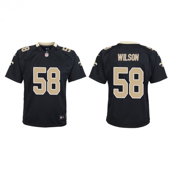 Youth New Orleans Saints Wilson Black Game Jersey