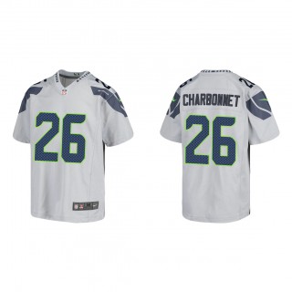 Youth Zach Charbonnet Gray 2023 NFL Draft Game Jersey