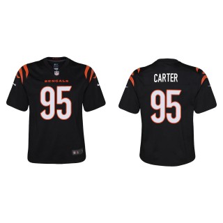 Youth Bengals Zachary Carter Black Game Jersey