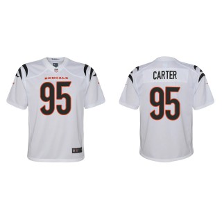 Youth Bengals Zachary Carter White Game Jersey