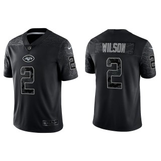 Zach Wilson New York Jets Black Reflective Limited Jersey