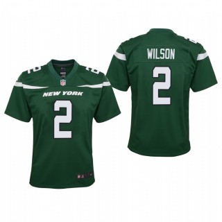 Youth Zach Wilson Game Jersey Jets Green
