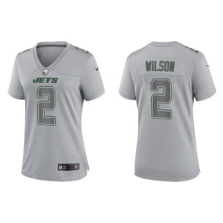 Zach Wilson Women's New York Jets Gray Atmosphere Fashion Game Jersey