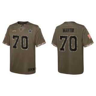 Zack Martin Youth Dallas Cowboys Olive 2022 Salute To Service Limited Jersey